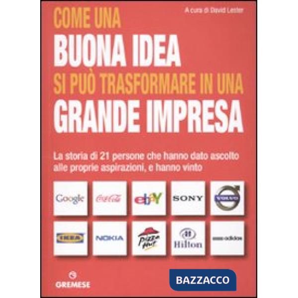 Come una buona idea si può trasformare in una grande impresa. La storia di 21 persone che hanno dato ascolto alle proprie aspira