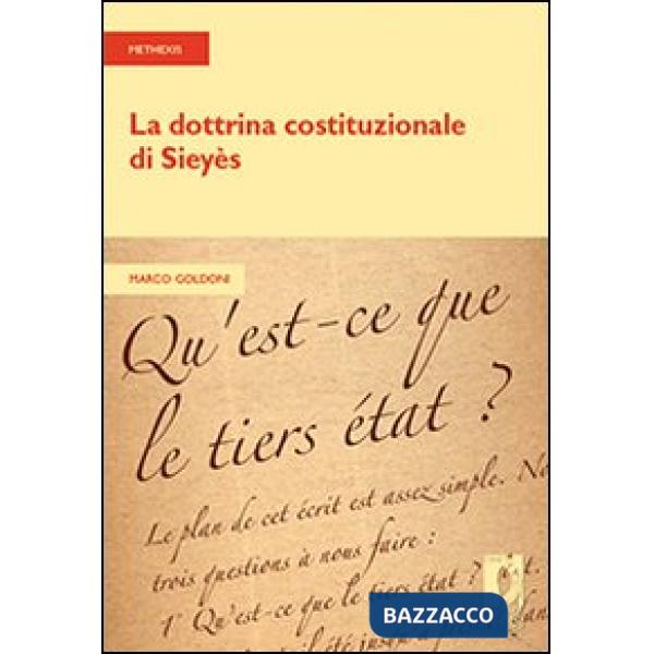 Dottrina costituzionale di Sieyès (La)