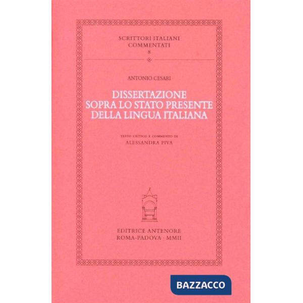 Dissertazione sopra lo stato presente della lingua italiana