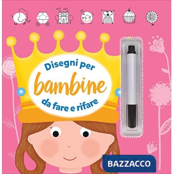 Disegni per bambine da fare e rifare. Ediz. illustrata. Con gadget