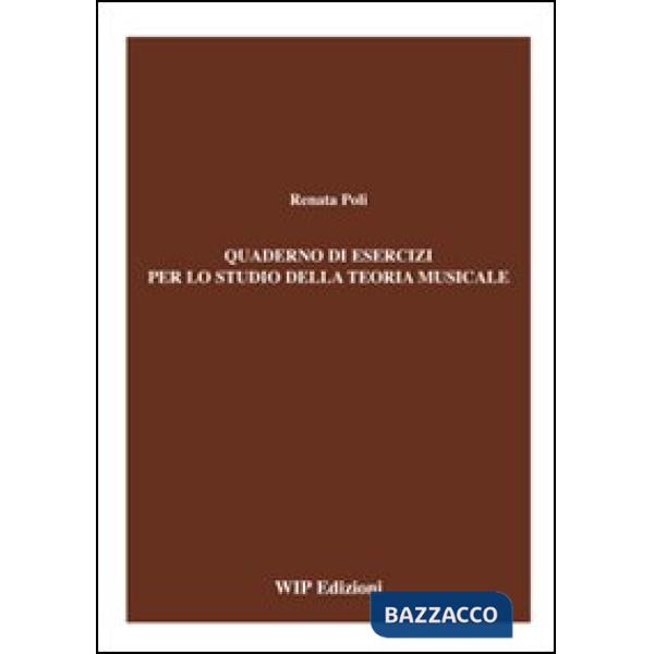 Quaderno di esercizi per lo studio della teoria musicale