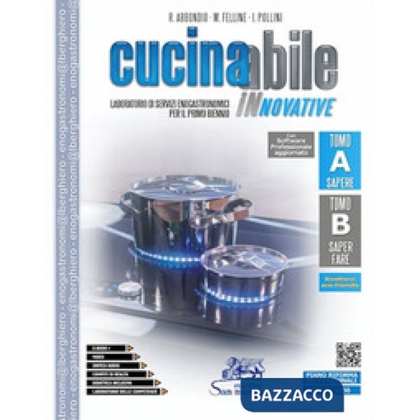 CUCINABILE INNOVATIVE CON RICETTARIO E SOFTWARE PROFESSIONALE 2 TOMI