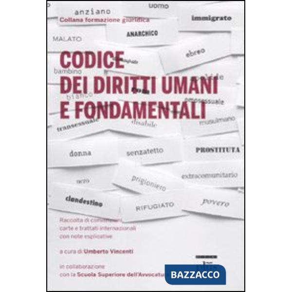Codice dei diritti umani e fondamentali. Raccolta di convenzioni, carte e trattati internazionali, con note esplicative