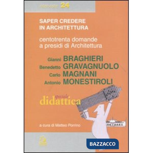 Centotrenta domande a presidi di Architettura