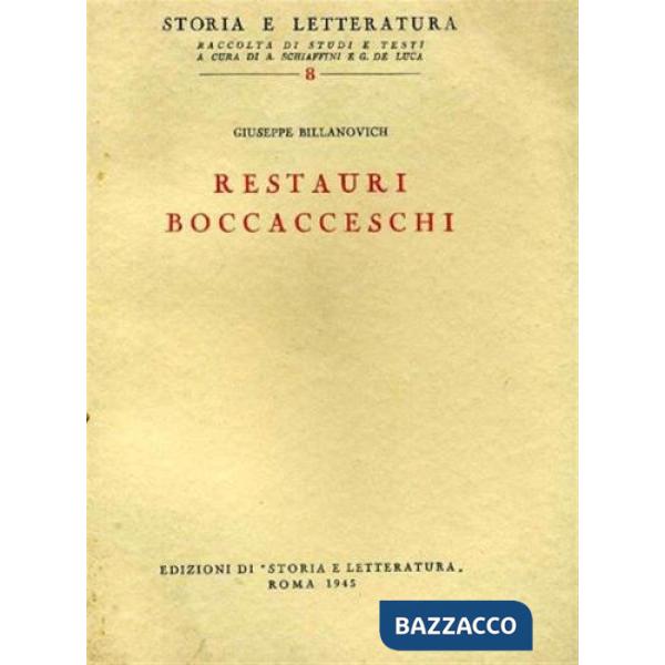 Restauri boccacceschi