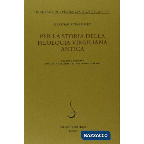 Per la storia della filologia virgiliana antica