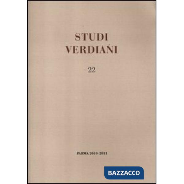 Studi verdiani. Vol. 22