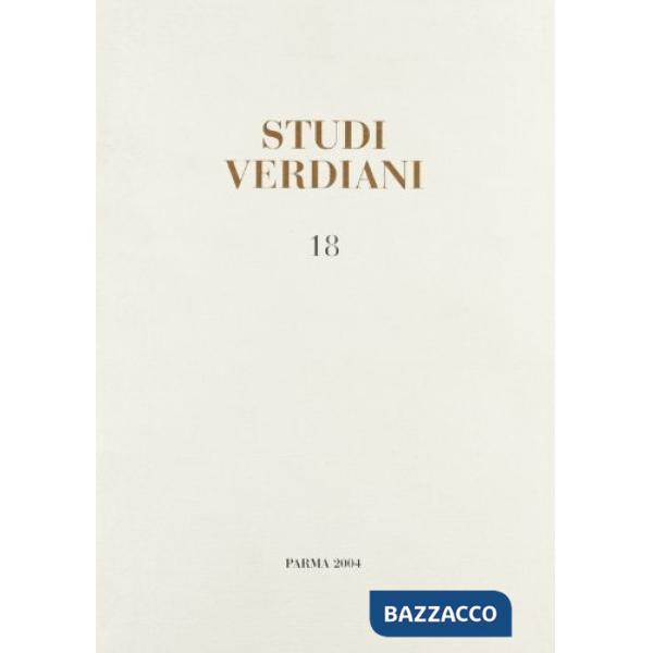 Studi verdiani. Vol. 18