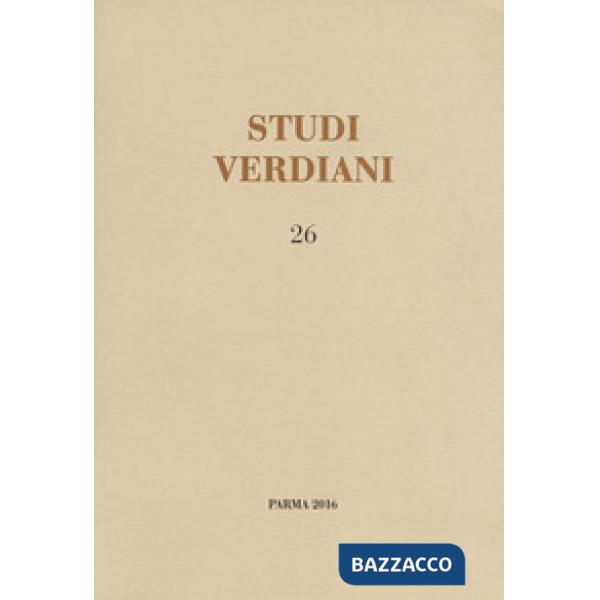 Studi verdiani. Vol. 26