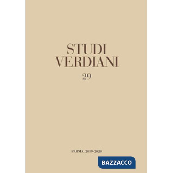 Studi verdiani. Vol. 29