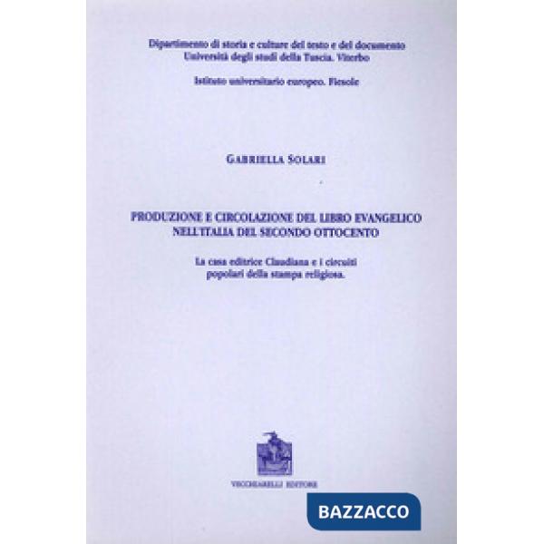 Produzione e circolazione del libro evangelico nell'Italia del secondo Ottocento