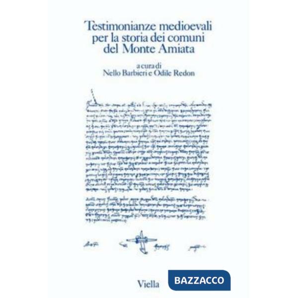 Testimonianze medioevali per la storia dei comuni del monte Amiata