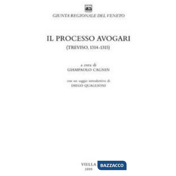 Processo Avogari (Treviso, 1314-1315) (Il)
