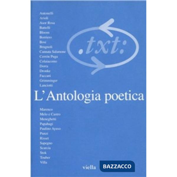Critica del testo. Vol. 2/1: L'antologia poetica
