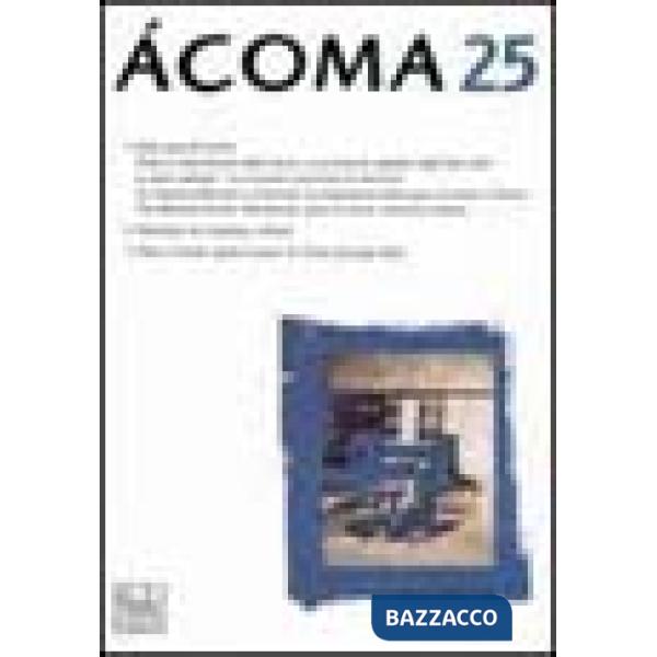 Acoma. Rivista internazionale di studi nordamericani. Vol. 25