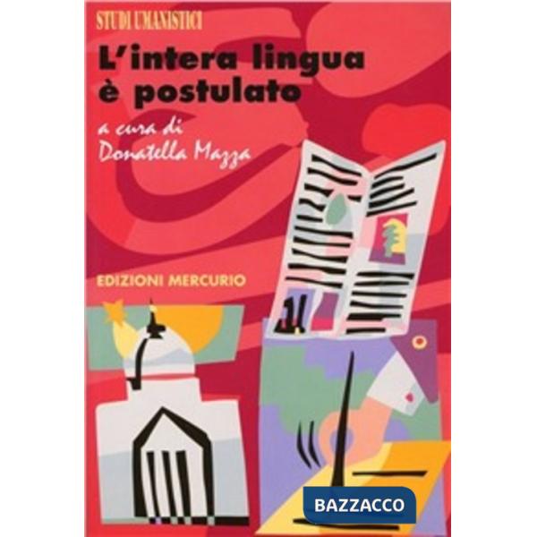 Intera lingua e postulato. Studi sulla lingua e il lessico del Romanticismo tede