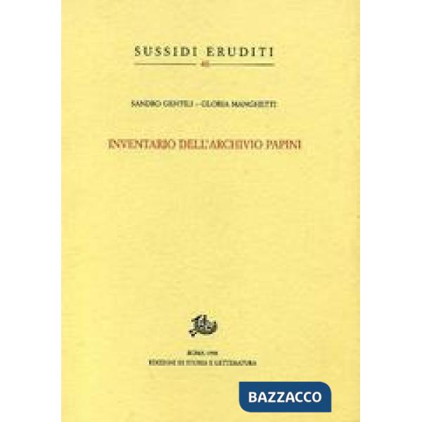 Inventario dell'archivio di Giovanni Papini