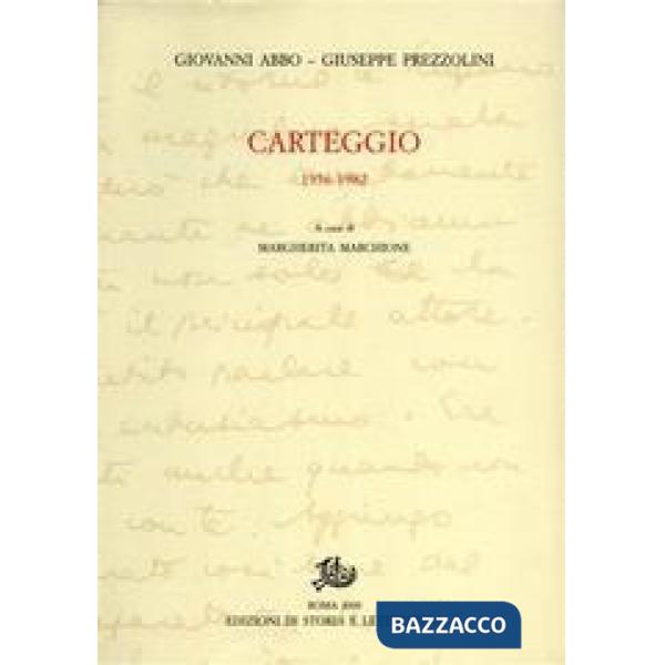 Carteggio (1956-1982)