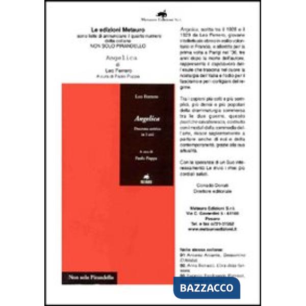 Angelica. Dramma satirico in 3 atti