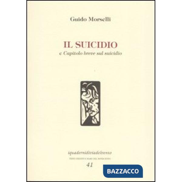 Suicidio-Capitolo breve sul suicidio (Il)