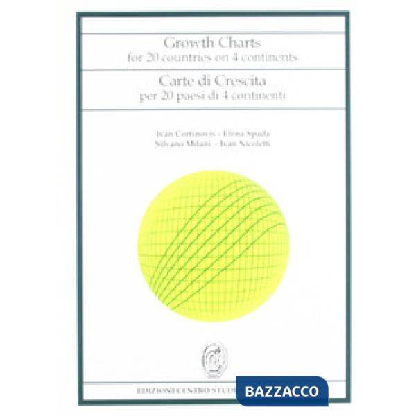 Growth charts for 20 countries on 4 continents-Carte di crescita per 20 paesi di