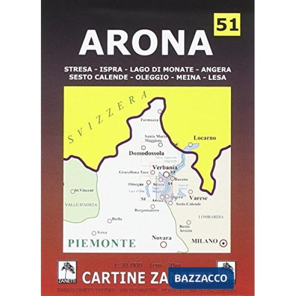 Arona. Stresa, Ispra, lago di Monate, Angera, Sesto Calende, Oleggio, Meina, Les