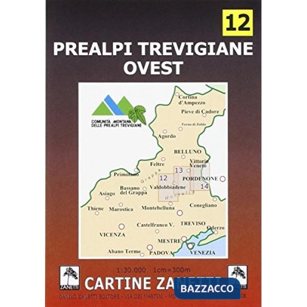 Prealpi trevigiane ovest 1:30.000