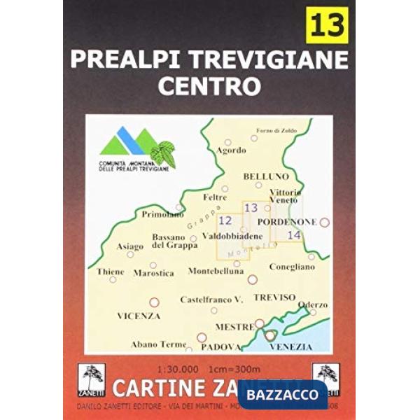 Prealpi trevigiane centro 1:30.000