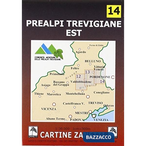 Prealpi trevigiane est 1:30.000