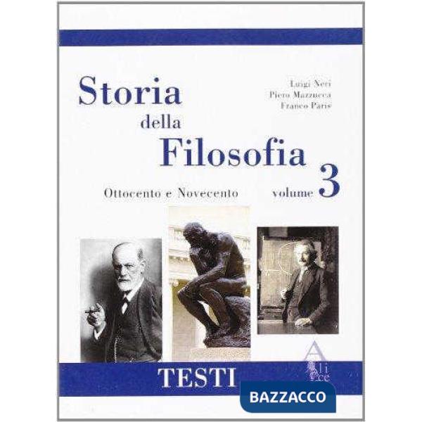 STORIA FILOSOFIA 3 TESTI