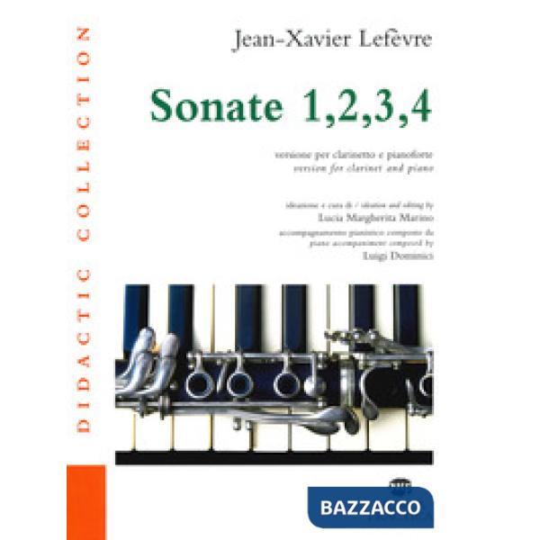 Sonate 1, 2, 3, 4. Versione per clarinetto e pianoforte