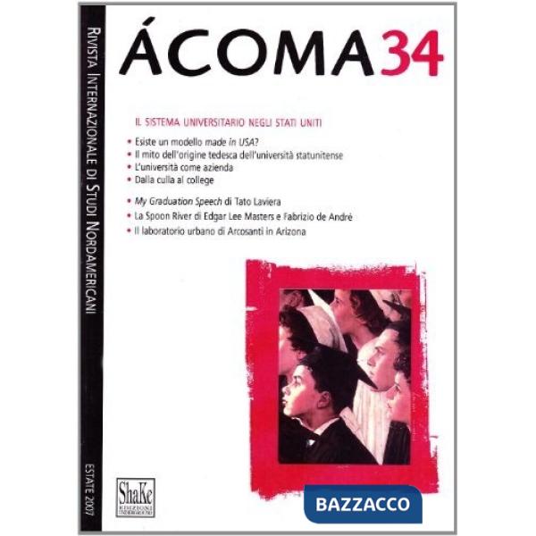 Ácoma. Rivista internazionale di studi nordamericani. Vol. 34