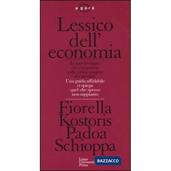 Lessico dell'economia