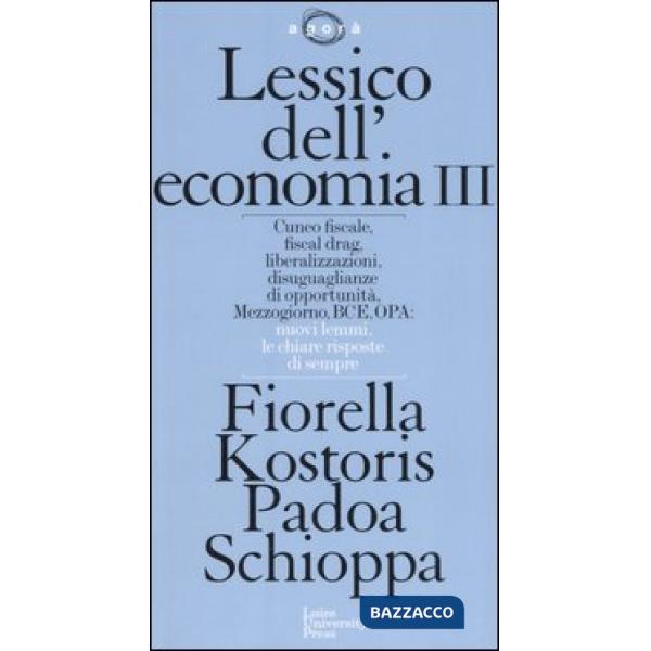 Lessico dell'economia. Vol. 3