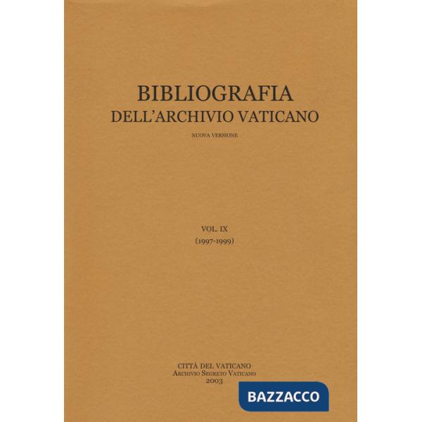 Bibliografia dell'Archivio vaticano