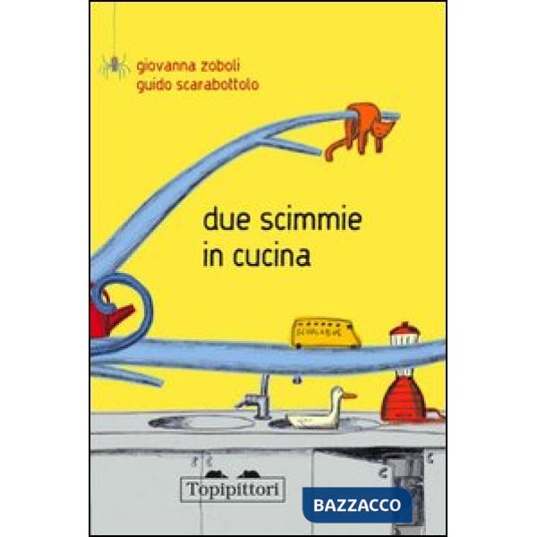 Due scimmie in cucina