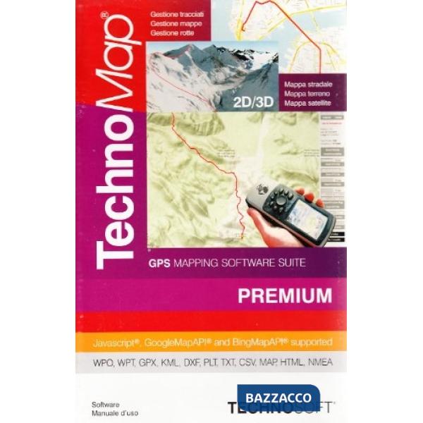 TechnoMap Premium. GPS mapping software. Con 3 CD-ROM