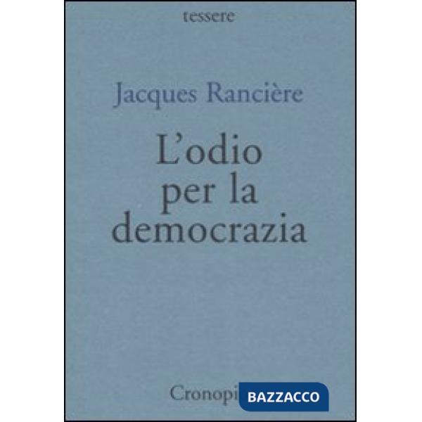 Odio per la democrazia (L')