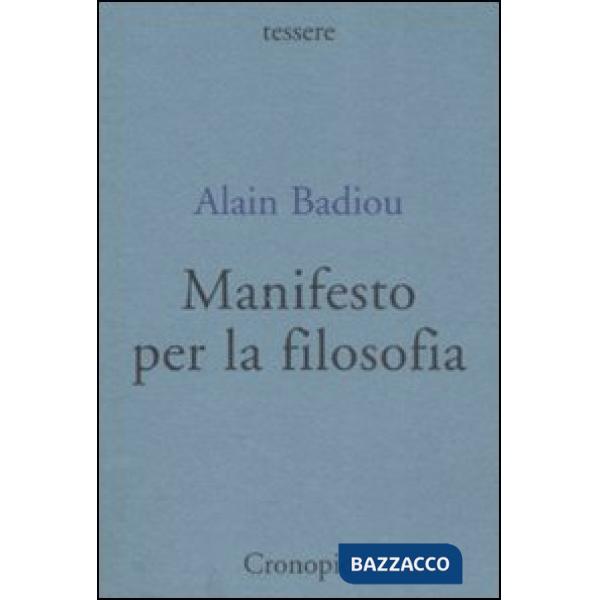 Manifesto per la filosofia