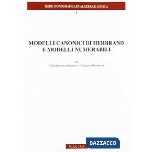 Modelli canonici di Herbrand e modelli numerabili