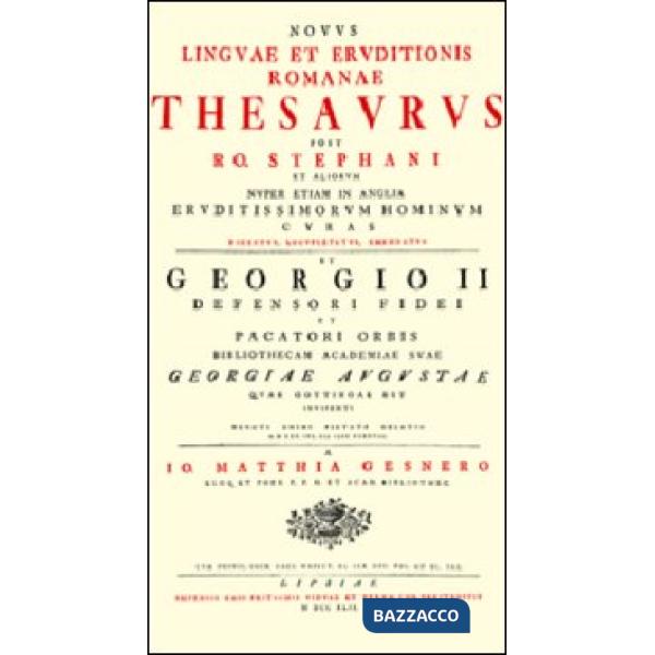 Novus linguae et eruditionis romanae thesaurus