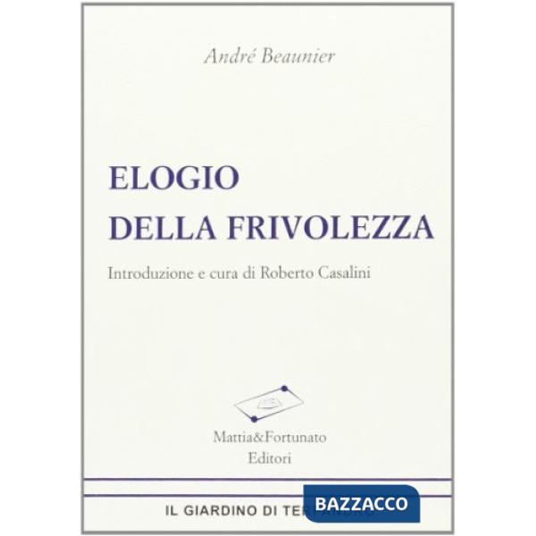 Elogio della frivolezza