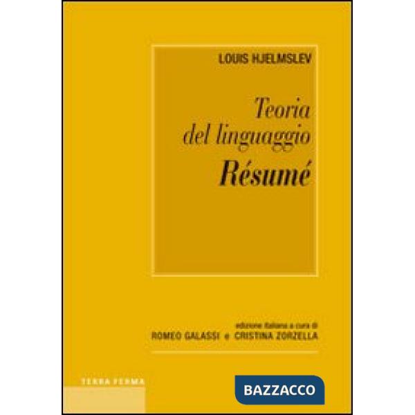 Résumé. Teoria del linguaggio