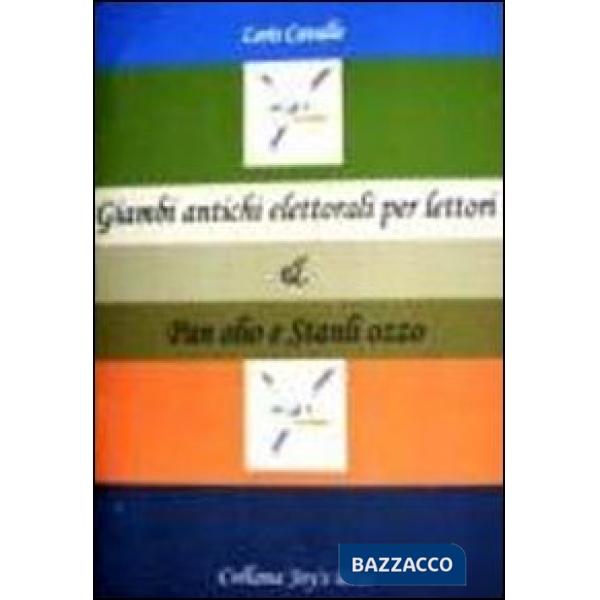 Jambi antichi elettorali per lettori & Pan olio e Stanli ozzo