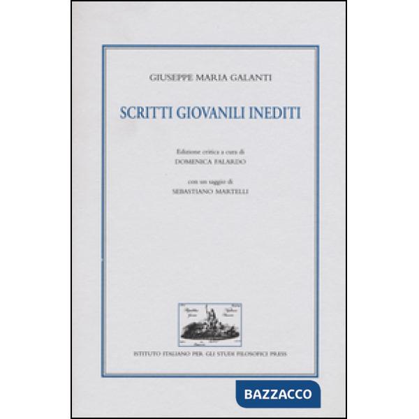 Scritti giovanili inediti