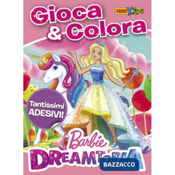 Barbie Dreamtopia. Attacca & colora. Con adesivi. Ediz. a colori