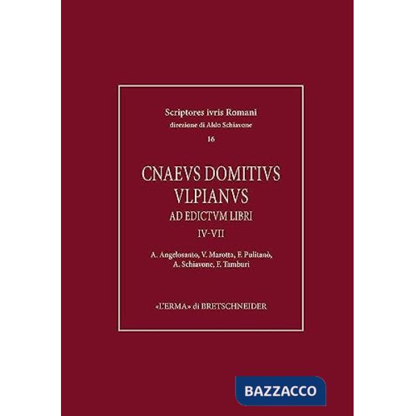 Cnaeus Domitius Ulpianus ad edictum libri I-II