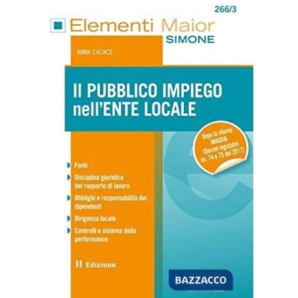 Il pubblico impiego nell'ente locale