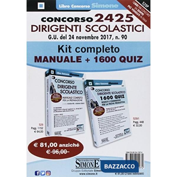 Concorso 2425 dirigenti scolastici. Kit completo