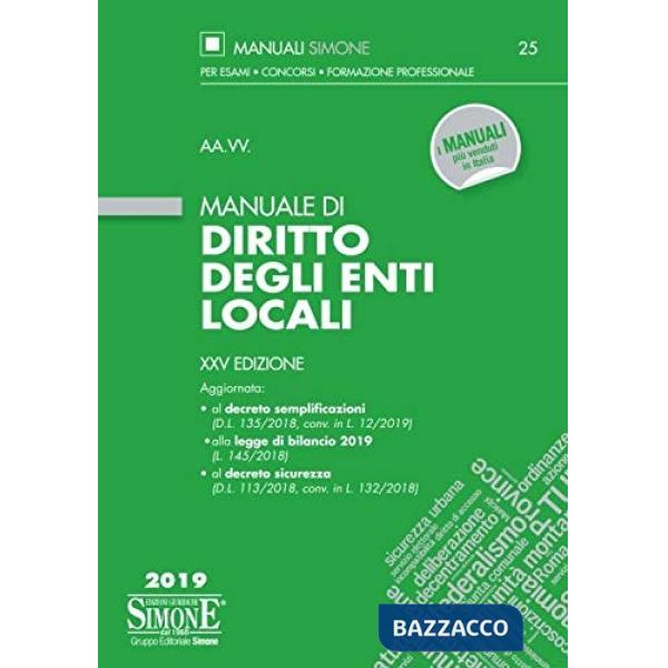 Manuale di diritto degli enti locali